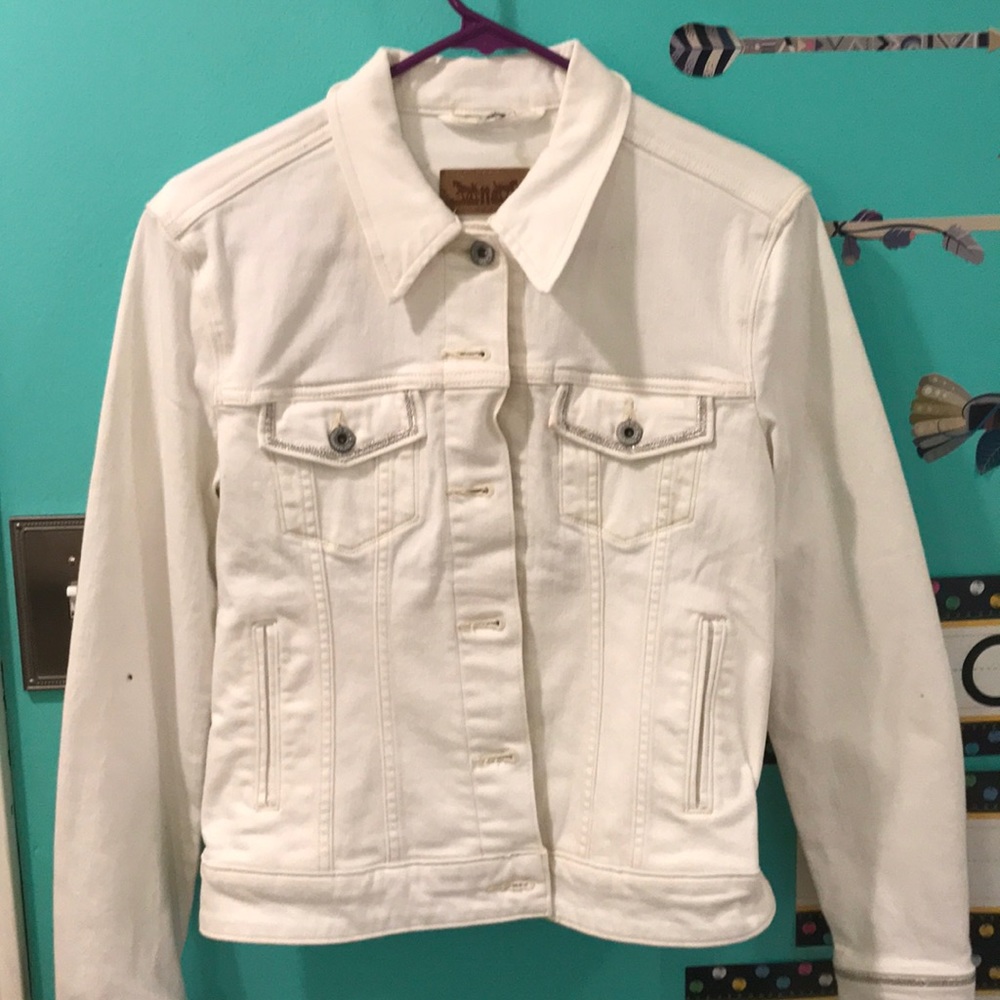 White jean jacket